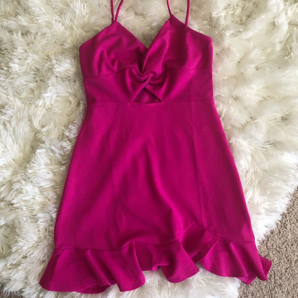 Hot Pink Mini Dress